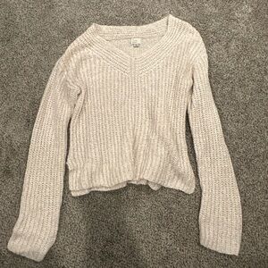 a new day Women's V-Neck Sweater in Cream